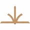 Ekena Millwork Redmond Smooth Timber Gable Bracket, Western Red Cedar, 96"W x 56"H x 5 1/2"D x 5 1/2"F, 14/12 Pitch GBW096X56X0606RED00SWR - alternate 1